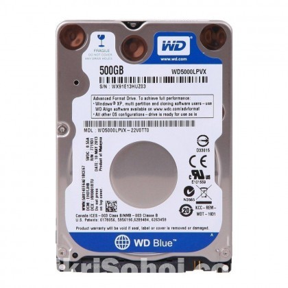 WD Western Digital Blue 500GB HDD For Desktop.